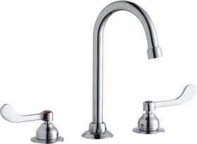Elkay Lk800gn05t4 Chrome 1.5 Gpm Deck Mounted Double Handle Utility Faucet