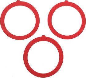 Essential Values 732068043308 Compatible Kohler Flush Valve Seal - 3 Pack Toilet Ring Red
