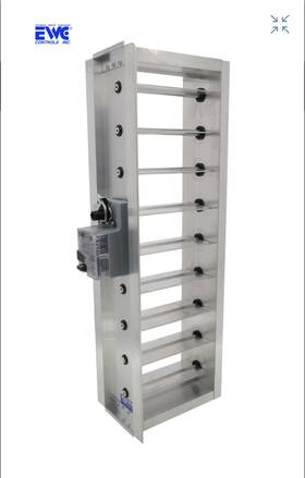 Nd8x24 Ewc Controls 8 Inch Motorized Zone Damper Steel 24v Hvac Control
