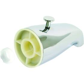 Ez-flo Ez-15085 Ez-flo 5-1/4 Inch Chrome Diverter Spout With Face Bushing
