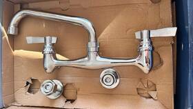 Faucet Tll13-8100-se1z Top-line 8 Inch Wall Mount Tll13-8108-se1z Chrome New In Open Box