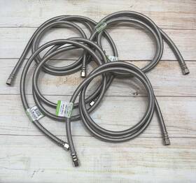 Flow Master Ss896 4x 96 Inch Length 3/8c X Stainless Steel Braided Faucet Supply Line