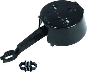 Fluidmaster 039961803528 385 Toilet Replacement Cap 4.75 X 3.75 1.47 Inch Black