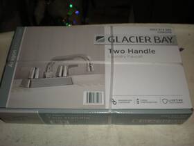 1002 Glacier Bay 938529884066 Centerset Laundry Faucet Metal Chrome 2-handle 4 Inch 974 566