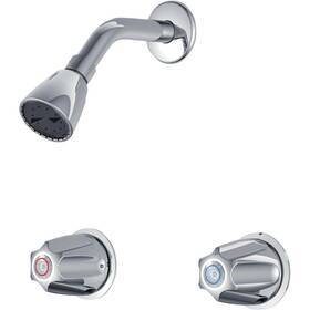 Home Impressions F20k1101cp-jpa3 Chrome 2 Metal Handle Compression Shower Faucet
