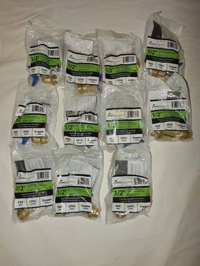 Homewerks Worldwide Llc P182-8-12 11 Lot 1/2 Inch 200 Psi 1/4 Turn Hose Bibb Valve Pex Cpvc Copper Push Fit