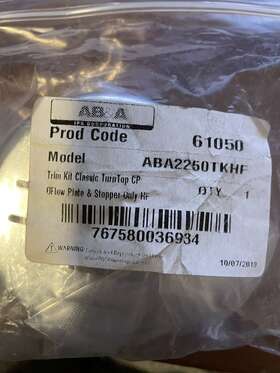 Ips Corp 61053 Ab&a 61050 Trim Kit Flow Plate And Stop In Chrome Ab&a22601tkhf