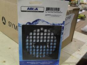 Ips Corp 69195 Ab&a Aba72132mbcard Square Stamped Snap In Grate Matte Black S2