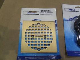 Ips Corp 69850 Ab&a Aba72132 Square Stamped Snap In Grate Cast Brass