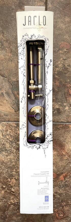Jaclo 612-2-62-cb Complete Faucet Supply Kit Caramel Bronze Model