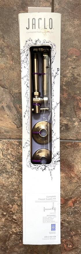 Jaclo 615-2-62-cb Complete Faucet Supply Kit Caramel Bronze Model