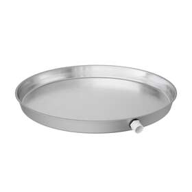 Jones Stephens J38022 22 Round Aluminum Water Heater Pan - Grey