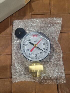 J66302 Jones Stephens Water Test Gauge W/indicator 160 Psi