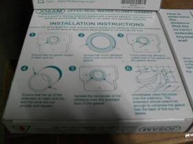 Josam 566103 Jiffy Seal Water Closet Toilet Gasket Kit Black