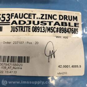 Justrite 08913 Adjustable Steel Safety Drum Faucet Fnip