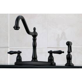 Kingston Brass 663370378102 Kb1755pklbs Duchess Centerset Kitchen Faucet Oil Rubbed Bronze