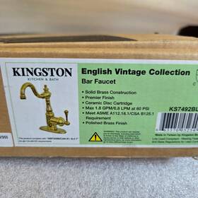 Kingston Brass Fs7642bl English Vintage Faucet 6-1/4 Inch Polished