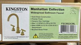 Fsc8923cml Kingston Brass Manhattan Widespread Bathroom Faucet Pop-up Drain Fsc8923cml Kingston Brass Manhattan Widespread Bathroom Faucet Pop-up Drain