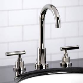 Fsc8929cml Kingston Brass Manhattan Widespread Bathroom Faucet With Pop-up Nickel Fsc8929cml Kingston Brass Manhattan Widespread Bathroom Faucet With Pop-up Nickel