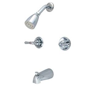 Kingston Brass Gkb241 Magellan Tub And Shower Faucet Two Handles Chrome