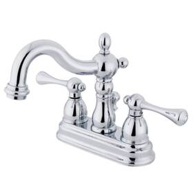 Kb1601bl Kingston Brass Heritage Two Handle 4 Inch Centerset Lavatory Faucet With Retail
