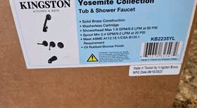 Kingston Brass Kb2235yl Yosemite Three Handle Tub Shower Faucet Oil Rubbed
