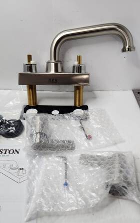 Kb2478ndl Kingston Brass Nuvofusion 2-handle 4 Inch Centerset Faucet Nickel Kb2478ndl Kingston Brass Nuvofusion 2-handle 4 Inch Centerset Faucet Nickel