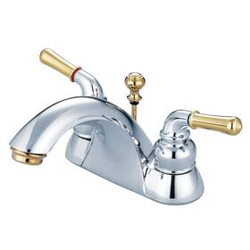 Kingston Brass Kb2624b Naples 4-inch Centerset Lavatory Faucet Pop-up