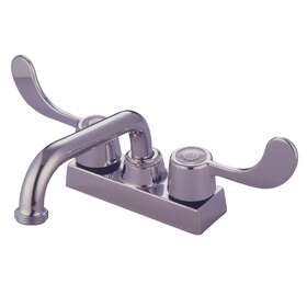 Kb481 Kingston Brass Vista 4 Gpm Deck Mounted Double Handle - Chrome Kb481 Kingston Brass Vista 4 Gpm Deck Mounted Double Handle - Chrome