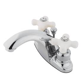 Kingston Brass Kb7641px English Country Centerset Lavatory Faucet 4 Inch Polished