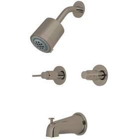 Kbx8148ndl Kingston Brass Brss 5-inch Length In Tub Spout Nuvofusion Two Hndle Kbx8148ndl Kingston Brass Brss 5-inch Length In Tub Spout Nuvofusion Two Hndle
