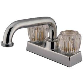 Kingston Brass Kf460 4 Gpm Deck Mounted Double Handle Laundry - Chrome