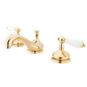 Ks1162pl Kingston Brass Heritage Widespread Lavatory Faucet With Porcelain Lever