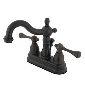 Ks1605bl Kingston Brass Ass Heritage 4-inch Centerset Bathroom Faucet Oil Rubbed