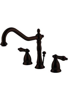 Kingston Brass Ks1995al Heritage Widespread 8 X 6.5 2.13 Oil Rubbed Bronze