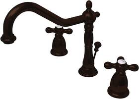 Ks1995ax Kingston Brass Heritage Widespread 8 X 6.5 2.13 Oil Rubbed Bronze