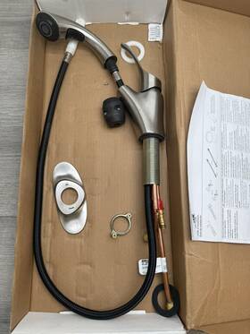 22035-vs Kohler Simplice Laundry Faucet With Pull-out Spray Stainless Fpo
