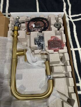Faucet-28271-2mb Kohler 28271-2mb Pull Down Kitchen - Brushed Moderne Brass Faucet-28271-2mb Kohler 28271-2mb Pull Down Kitchen - Brushed Moderne Brass