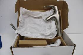 Kohler 650531485854 K-19774-4 Symbol Tall Single Control Sink Faucet Satin Nickel Open Box