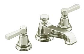 Kohler K-13132-4a-sn -pinstripe Pure Widespread Lavatory Faucet -polished Nickel