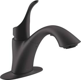K-22035-bl Kohler Simplice Laundry Sink Faucet Single Handle Pull Matte Black
