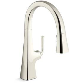 K-22063-sn Kohler Graze Pull Down Kitchen Faucet -k-22063-sn In Vibrant Polished Nickel K-22063-sn Kohler Graze Pull Down Kitchen Faucet -k-22063-sn In Vibrant Polished Nickel