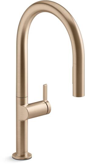 Faucet-k-28267-bv Kohler K-28268-bv Components 1.5 Gpm Single Hole Kitchen - Brushed Bronze