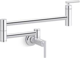 Kohler K-35745-cp 5.2 Gpm Wall Mounted Single Hole Pot Filler -k-35745-cp - Polished Chrome