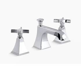 Kohler K-454-3s-cp Memoirs Widespread Bathroom Sink Faucet With Cross Handles