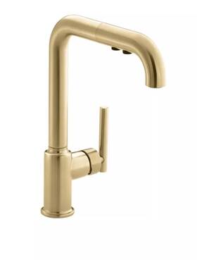 K-7505-2mb Kohler Purist 1.5 Gpm Kitchen Faucet - -vibrant Brushed Moderne Brass K-7505-2mb Kohler Purist 1.5 Gpm Kitchen Faucet - -vibrant Brushed Moderne Brass