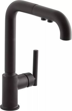 Kohler K-7505-bl Purist 1.5 Gpm Kitchen Faucet - Matte Black Finish