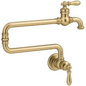 K-99270-2mb Kohler Artifacts Wall Mounted Filler -k-99270-2mb - Brushed Moderne Brass Finish