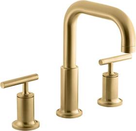 Kohler K-t14428-4-2mb Purist Deck Mounted Roman Tub Filler Trim -cross Handles -