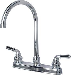 1201cp Laguna Brass Rv/motorhome Two Handle Non-metallic High Chrome Finish
